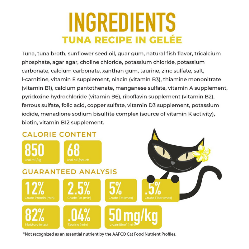 Wet Cat Food - GELÉE - Tuna Recipe in Gelée