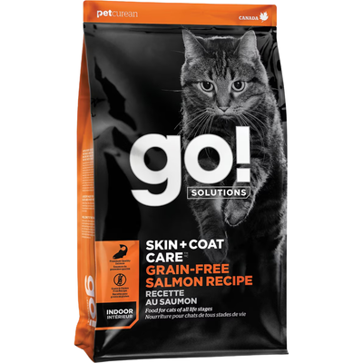 *(Please Use By 2026-10-14)* Dry Cat Food - SKIN + COAT CARE - Grain Free Salmon Recipe - 16 Lb