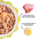 Wet Cat Food - GELÉE - Tuna & Shrimp Recipe in Gelée