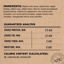 Freeze Dried Cat Food - Crunchy Mini Nibs - Rabbit