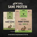 Freeze Dried Cat Food - Crunchy Mini Nibs - Rabbit