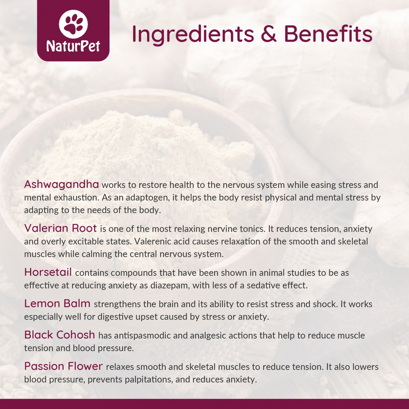 Soyez calme - Soulagement naturel de l'anxiété pour chiens et chats (officiellement à la maison seule) - 100 ml