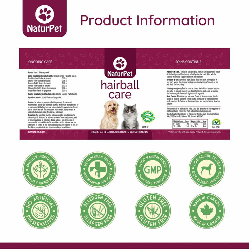 Symptom Relief - Hairball Care for Dogs & Cats