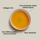 Récolte le bouillon d'os de poulet