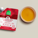 Bouillon d'os de boeuf nourri à l'herbe