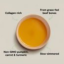 Bouillon d'os de boeuf nourri à l'herbe