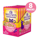 Wet Cat Food - Appetizing Entrées - Shredded Chicken & Duck Recipe in Sauce - Adult