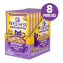 Wet Cat Food - Appetizing Entrées - Shredded Chicken & Salmon Recipe in Sauce - Adult