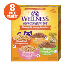 Wet Cat Food - Shredded & Mousse Favorites, Poultry Variety Pack - Adult