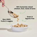 Nourriture pour chats lyophilisée - Récolter des morceaux