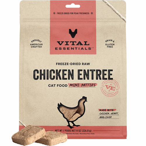 Freeze Dried Cat Food - Mini Patties - Chicken