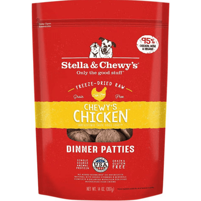 *(Best By 2025-02-07)* Freeze Dried Dog Food - Chewy's Chicken - Dinner Patties - 25 oz