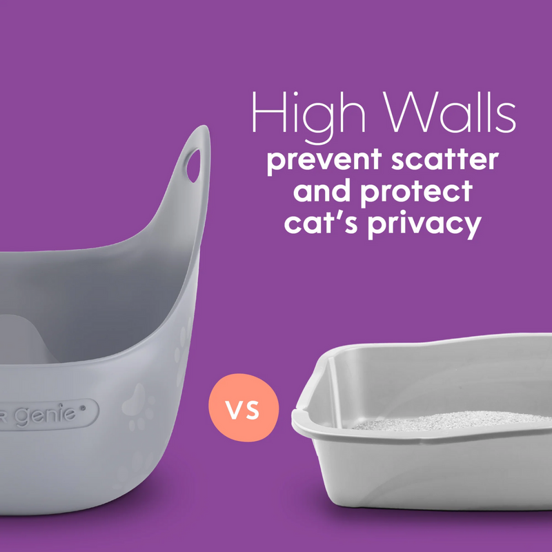 360 Vision Open Cat Litter Box with Scoop