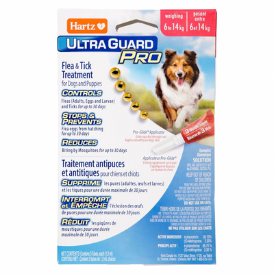 ULTRA GUARD PRO Flea & Tick Treatment For Dogs & Puppies 6-14 kg