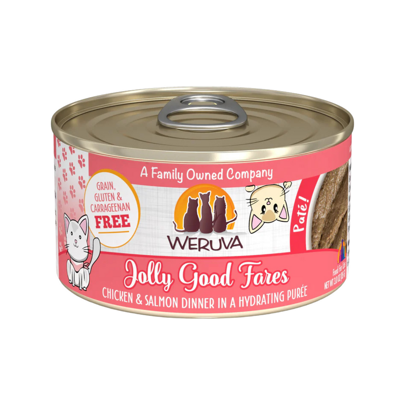 Canned Cat Food - Paté - Jolly Good Fares - Chicken & Salmon Dinner in a Hydrating Purée