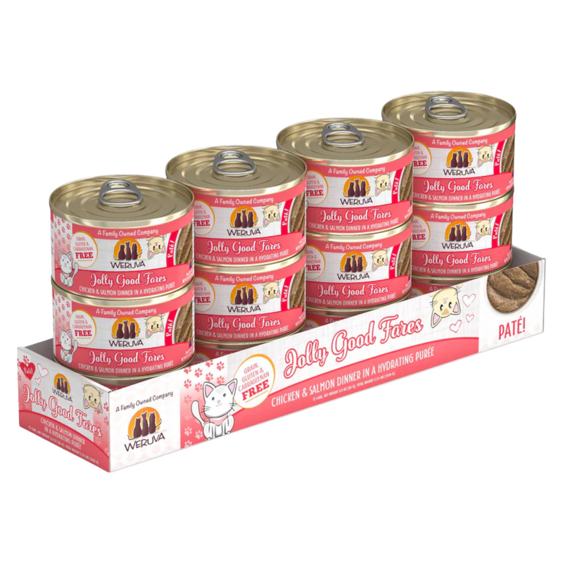 Canned Cat Food - Paté - Jolly Good Fares - Chicken & Salmon Dinner in a Hydrating Purée