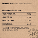 Traitement de chat séché gelé - Poitrine de poulet - 1 oz