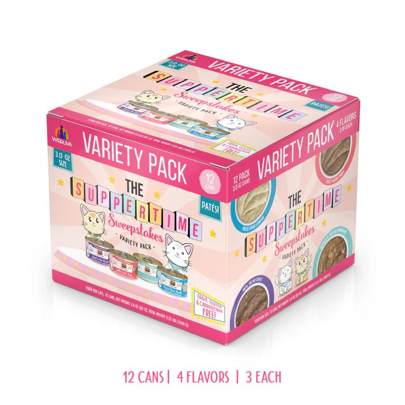 Canned Cat Food - Paté - THE SUPPERTIME Sweepstakes - Variety Pack