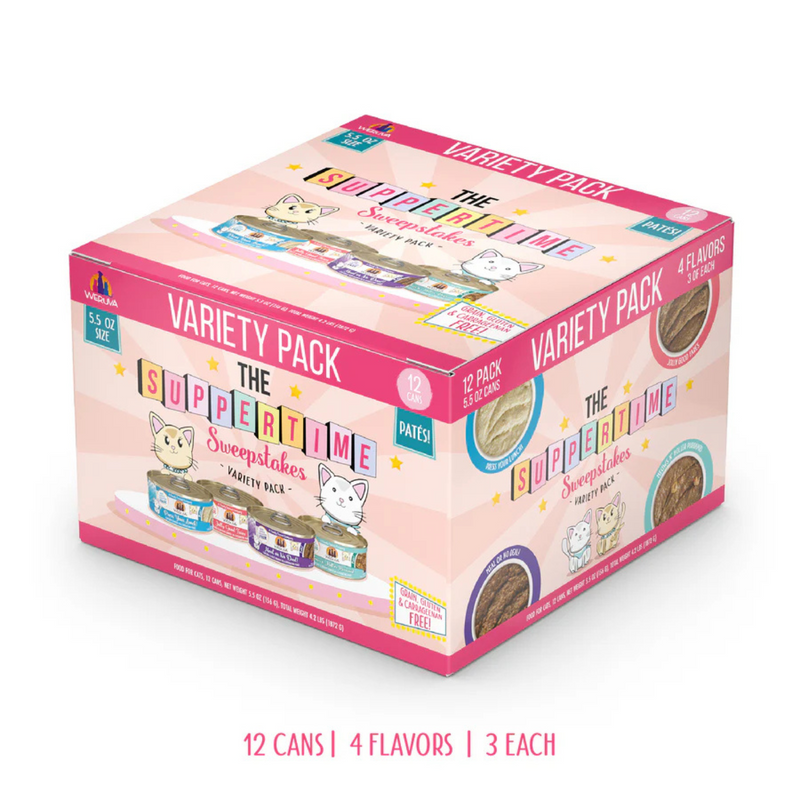 Canned Cat Food - Paté - THE SUPPERTIME Sweepstakes - Variety Pack