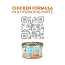 Nourriture pour chats en conserve - Formule de poulet WX Phos dans une purée hydratante - 3 oz