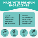 Dog & Cat Treat - To Dive For - Premium Dehydrated Protein Wild Salmon & Tuna