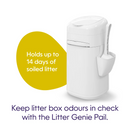 Cat Litter Disposal System - Design Pail with Scoop, Holder & Refill (Up To 2 Months)