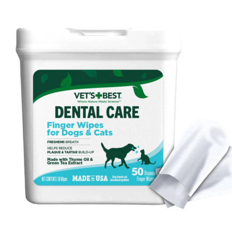 Dental Care Finger Wipes for Dogs & Cats