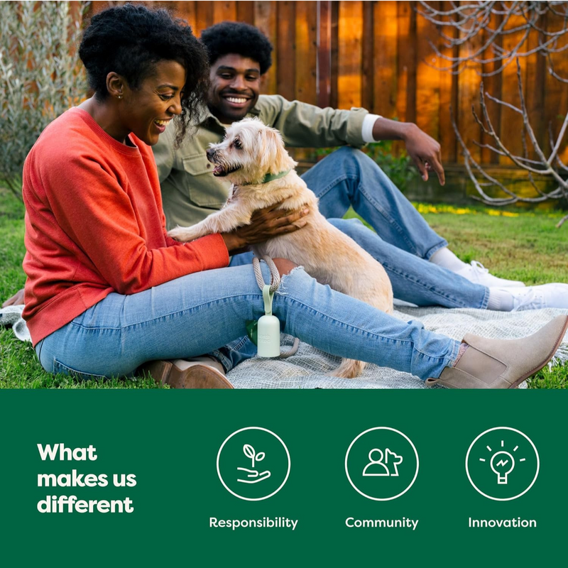 Poop Bag Dispenser with 15 Bags