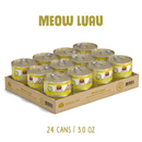 Nourriture pour chats en conserve - Classique - Meow Luau - avec du maquerel et de la citrouille en sauce