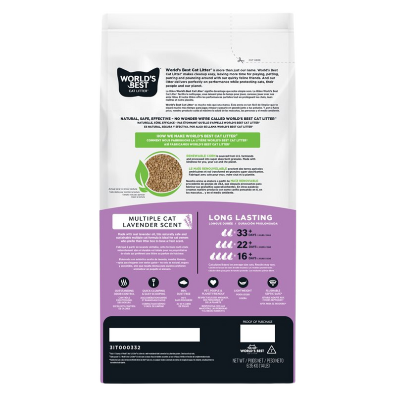 Clumping Cat Litter - Multiple Cat - Lavender Scent
