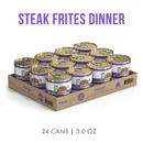 Canned Cat Food - TRULUXE - Steak Frites - with Beef & Pumpkin in Gravy