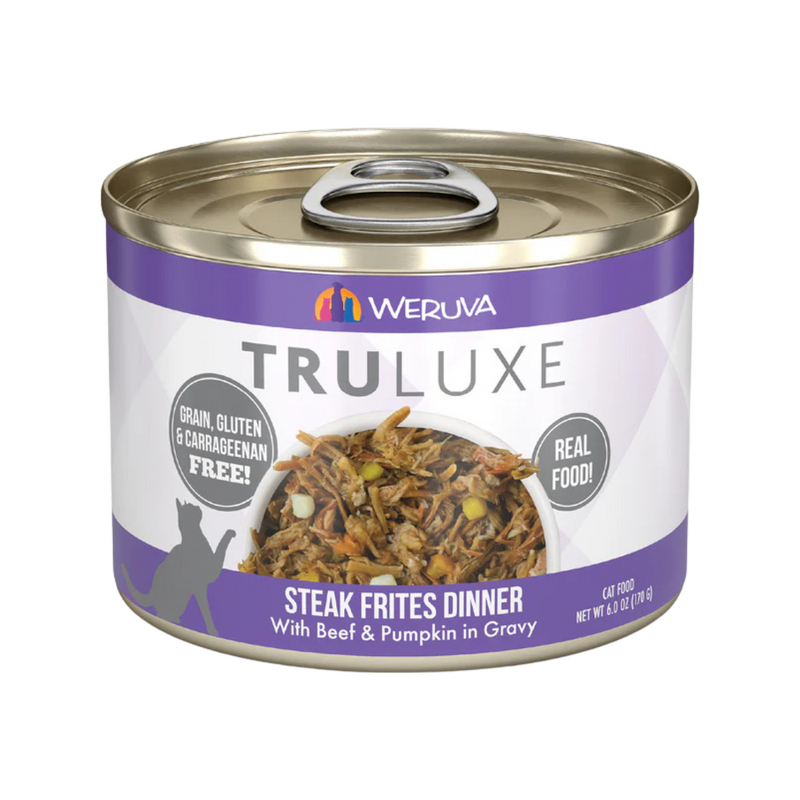Canned Cat Food - TRULUXE - Steak Frites - with Beef & Pumpkin in Gravy