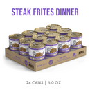 Canned Cat Food - TRULUXE - Steak Frites - with Beef & Pumpkin in Gravy