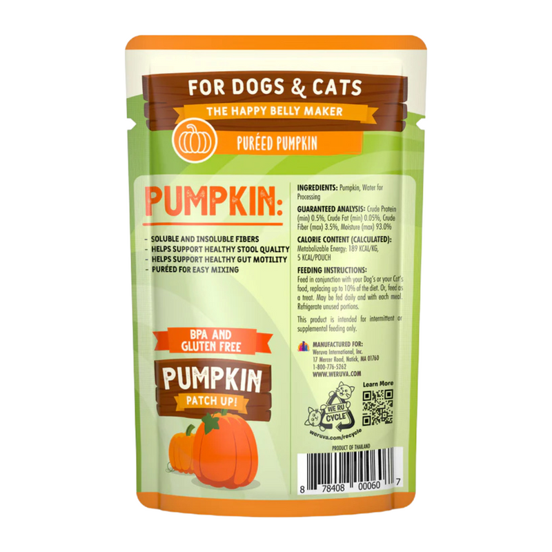 Wet Food Supplement For Dogs & Cats - PUMPKIN PATCH UP! - Puréed Pumpkin