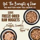 Freeze Dried Cat Food - Beef & Salmon Dinner Nuggets - Adult