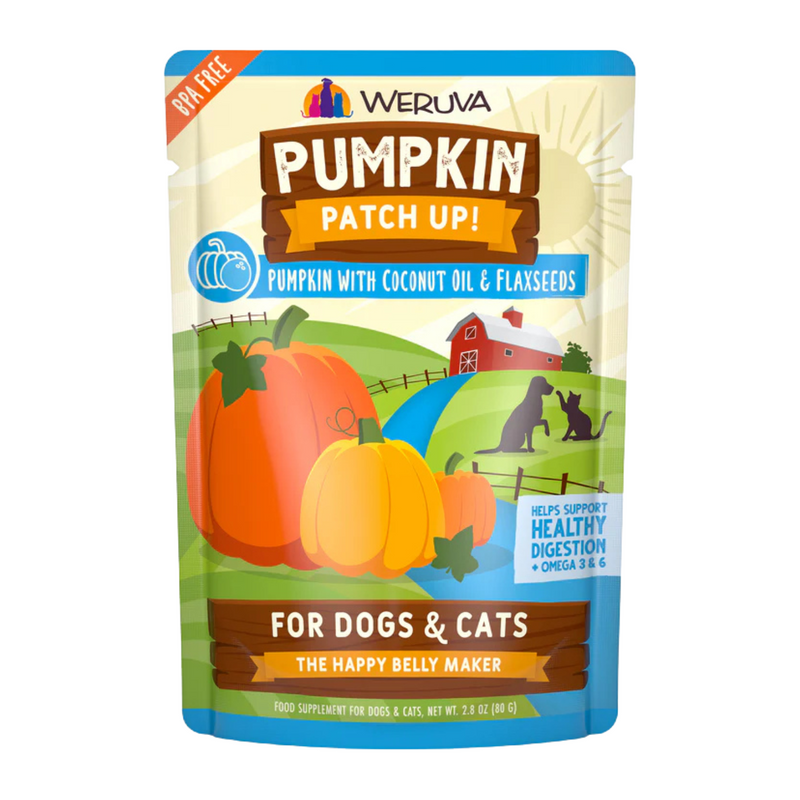 Wet Food Supplement For Dogs & Cats - PUMPKIN PATCH UP! - Pumpkin with Coconut Oil & Flaxseeds