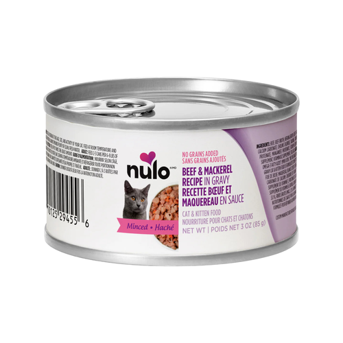 Canned Cat Food - Minced Beef & Mackerel Recipe in Gravy