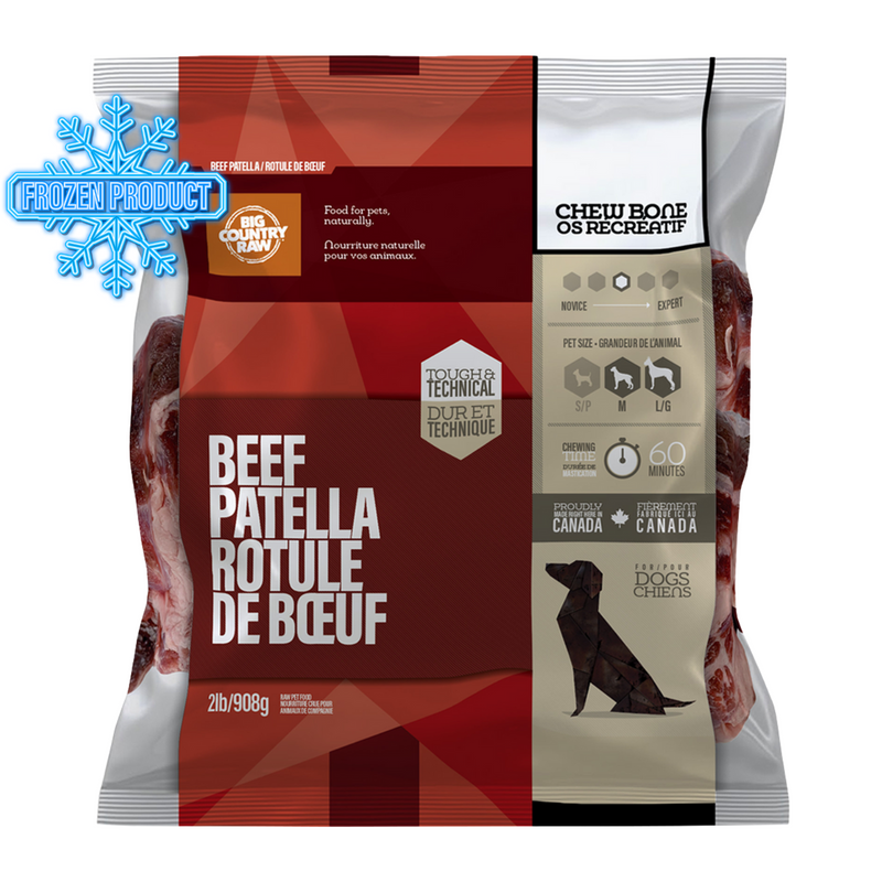 Frozen Raw Bones - Beef Patella Bone