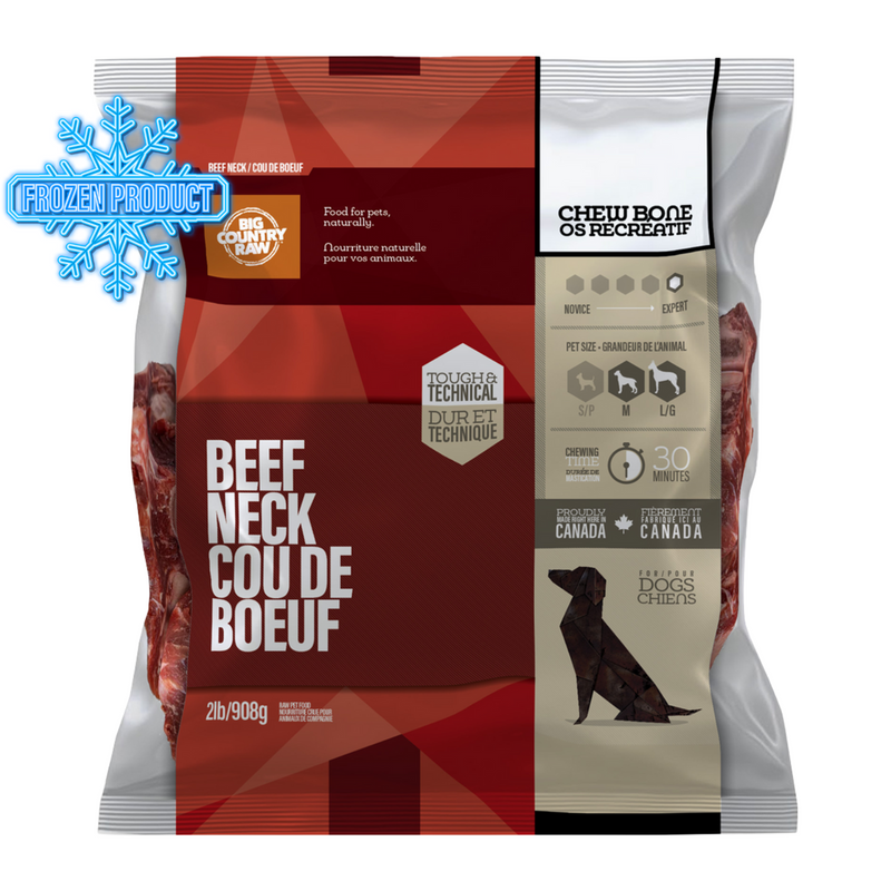 Frozen Raw Bones - Beef Neck Bone