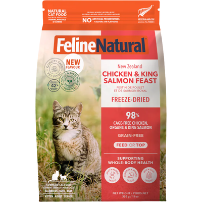 Freeze Dried Cat Food - Chicken & King Salmon Feast