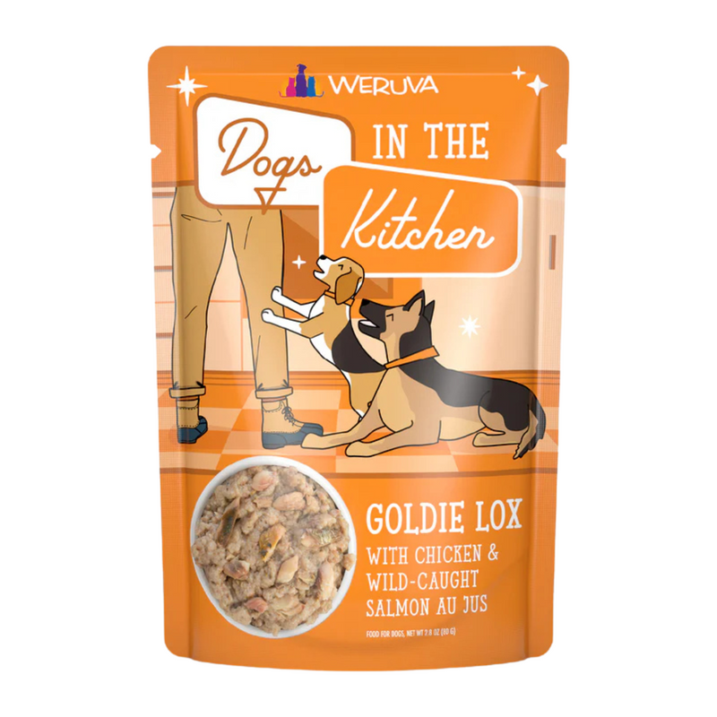 Wet Dog Food - Dogs in the Kitchen - Goldie Lox - Chicken & Wild Caught Salmon Au Jus