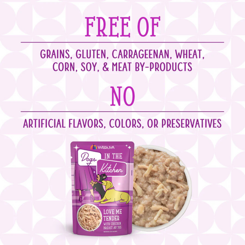 Wet Dog Food - Dogs in the Kitchen - Love Me Tender - Chicken Breast Au Jus