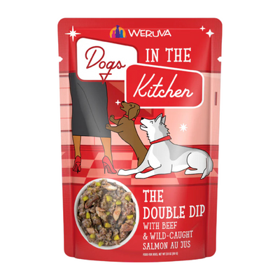 Wet Dog Food - Dogs in the Kitchen - The Double Dip - Beef & Wild Caught Salmon Au Jus