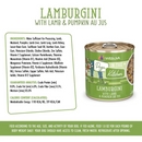 Canned Dog Food - Dogs in the Kitchen - Lamburgini - Lamb & Pumpkin Au Jus