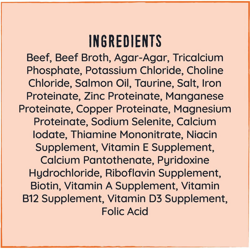 Canned Cat Food - Beef Recipe