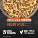 Canned Cat Food - CHUNKS & SHREDS - Original Entrée - Adult