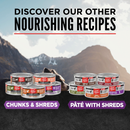 Canned Cat Food - CHUNKS & SHREDS - Chicken & Tuna Entrée - Kitten