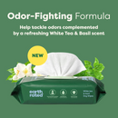 Textured Pet Grooming Wipes - White Tea & Basil