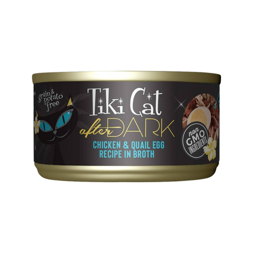 Canned Cat Food - AFTER DARK - Chicken & Quail Egg Recipe in Broth