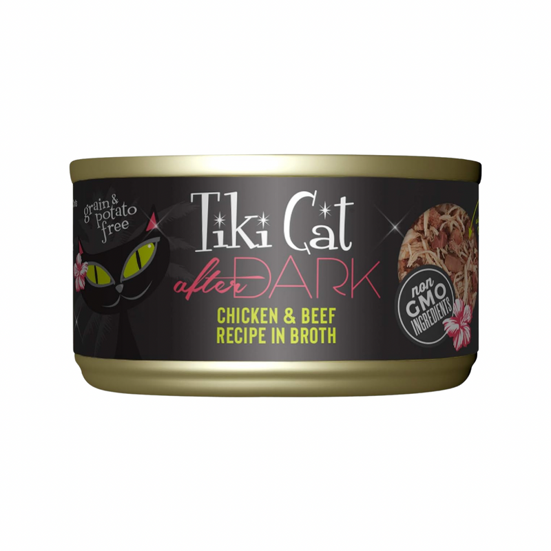 Canned Cat Food - AFTER DARK - Chicken & Beef Recipe in Broth